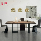 B5O椭圆形办公会议桌简约小型 长桌办公室会议桌椅组合钢木