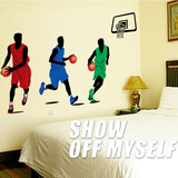 可移除墙贴 男生宿舍卧室男孩房间装饰篮球世界杯足球运动墙贴纸