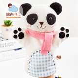 熊猫宝宝手偶手工diy材料包婴儿玩具宝宝布偶亲子道具玩具手偶