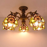 欧式吊灯铁艺复古客厅灯地中海5头卧室灯美式简欧3头餐厅吸顶灯具