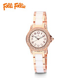 folli follie FF正品代购 WF9B020 陶瓷 施华洛世奇 女表手表