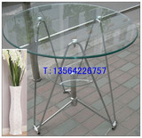 玻璃桌钢化玻璃桌餐桌圆桌茶几办公桌洽谈桌咖啡台休闲桌会议桌子