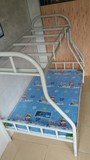 深圳1.2米1.5米子母床铁床上下铺铁架床宿舍学生床双层床50管白色