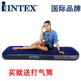 INTEX单人充气床垫家居午休冲气床 户外帐篷露营气垫床水上充气床