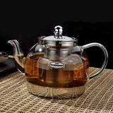 玻润电磁炉玻璃壶烧水 耐高温大号茶壶 多功能煮水茶具不锈钢过滤