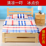 单人床1米1.2儿童床松木简易全实木1.5 1.8小孩床双人床成人定制