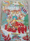 西藏唐卡画像 织锦画丝绸刺绣佛像 释迦摩尼唐卡 百佛图