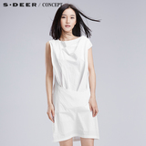 【新品】sdeer 圣迪奥专柜正品女设计感优雅修身连衣裙S16281269