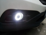 本田12-14款CRV 专用LED日行灯 改装天使眼透镜雾灯 氙气灯