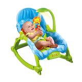 益智玩具 奇幻森林婴儿摇椅躺椅 多功能声感看护折叠电宝宝喂食餐