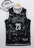 NBA城市夜光版球衣公牛勇士骑士湖人乔丹詹姆斯库里科比刺绣球服