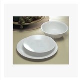 超值套装 美国康宁耐热玻璃餐具康宁玻璃盘子碗 纯白色6件套组装