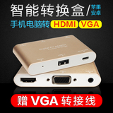 苹果安卓手机转HDMI/VGA转接线iPhone多功能转换盒接投影仪同屏器