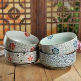 日式餐具  和风式陶瓷 8寸面碗 饭碗 汤碗套装 防烫  微波炉适用