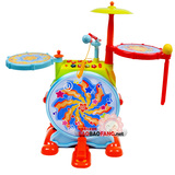 包邮儿童益智玩具 汇乐 电子感应 多种音效 带凳子 音乐架子鼓