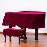 启颜多色金丝绒三角钢琴罩三角钢琴套钢琴罩防尘罩 定制各种尺寸