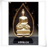 泰国佛像摆件工艺品东南亚风格家居装饰木雕菩提树叶佛像摆设
