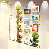 6框7寸动物身高儿童房幼儿园墙面装饰组合实木相框挂墙热卖照片墙