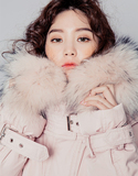 韩国代购2015新款韩版女装大毛领羽绒服中长款大码修身羽绒衣外套