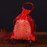 菲寻 创意中式苏杭结婚手提织锦袋喜糖袋子婚礼婚庆用品喜糖盒子
