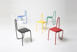 设计师铁艺色彩缤纷极简家具个性座椅现代时尚特色创意椅子