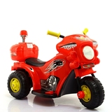 儿童电动摩托车三轮车可坐人男女小孩电瓶车警车玩具车带音乐童车