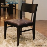 宜家家具时尚布艺椅餐桌椅套装咖啡椅简约现代休闲椅真皮餐椅特价