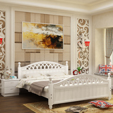 特价床简约现代双人床1.8米白色1.5 米单人床公主床床成人床1.2米