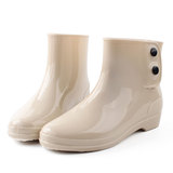 春夏秋新款防滑低筒雨鞋防水雨靴时尚胶鞋白色防雨水鞋女