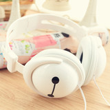 可爱大白头戴式耳机MP3电脑手机通用韩版卡通可爱带麦语音耳机