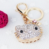 佰美年华闪钻水晶Kitty猫汽车钥匙扣女钥匙链创意礼物时尚包挂件