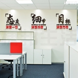 企业文化励志亚克力水晶3d立体墙贴画公司办公室创意标语口号装饰