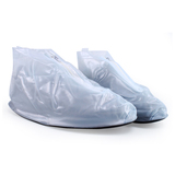 姣兰 男式 防雨鞋套透明雨鞋套 防水鞋套 平跟防雨鞋加厚底
