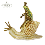 欧式田园陶瓷配铜创意可爱动物客厅桌面办公室摆件装饰工艺品摆件