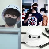 韩国2015夏EXO灿烈机场同款演唱会超能陆战队大白盆帽渔夫帽