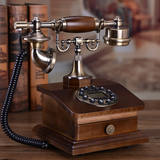 包邮仿古电话机欧式实木电话复古电话机高档时尚家用古董电话座机
