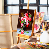 油画花卉玫瑰静物diy风景儿童客厅卧室玄关创意装饰画多款数字