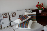 米粒 东南亚民族风格棉亚麻抱枕 床头办公室沙发靠垫 古典靠枕垫
