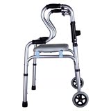 助行器老人便携折叠轻便小型轮椅残疾人手推车老年学步车四脚拐杖