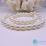 正品天然日本Akoya代购海水珍珠项链8-8.5MM正圆纯白 送妈妈