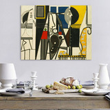 毕加索抽象油画 客厅沙发装饰画室内餐厅挂画 定制欧式壁画帆布画