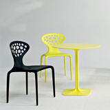 欧式时尚白色餐椅宜家简约休闲塑料椅子镂空椅咖啡椅海盗椅
