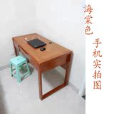 简约现代实木台式电脑桌子家用 橡木学生学习书桌 儿童写字台1米