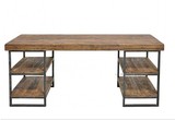 实木家具复古电脑桌做旧玄关桌简约办公桌创意写字案台桌