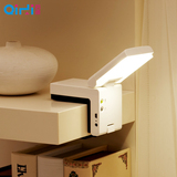 创意LED充电台灯护眼学习定时夹子灯卧室宿舍床头灯 阅读灯可调光