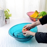 欧式 水果篮 塑料盆 洗脸盆 洗菜盆 水晶果盘炫彩时尚干果盘