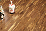 安心地板AX0175 安心实木复合地板 黑胡桃指接原木 彩色三拼地板