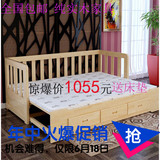 简约现代实木沙发床储物沙发床坐卧两用书房客厅沙发床1.2米1.5米