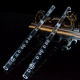 透明仿水晶笛子 初学横笛 专业竹笛精制乐器 龙树平专利厂家直销