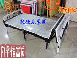 重庆当天送 金属豪华折叠床0.8四折铁床1.2米行军午休单人床宜家